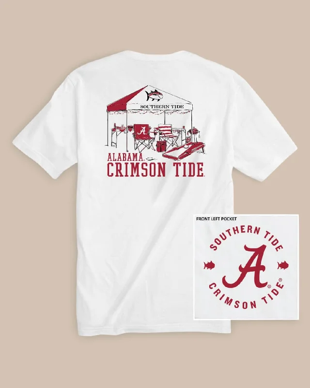 Men's Shirts with Single-Breasted DesignsAlabama Crimson Tide Tailgate Time T-Shirt
