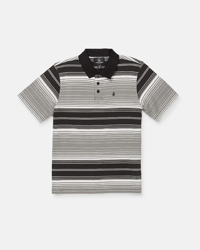 Elegant Men's Dress ShirtsBig Boys Cross Stone Polo Short Sleeve Shirt - Dark Grey