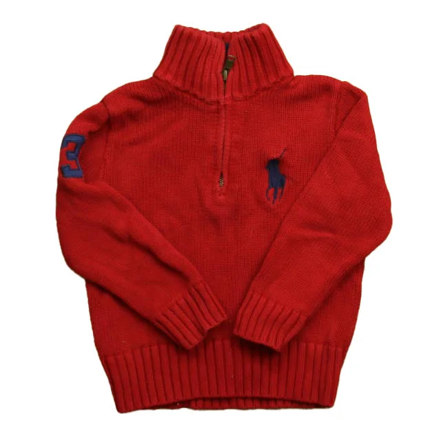 Durable Men's Acrylic SweatersRalph Lauren Boys Red Sweater