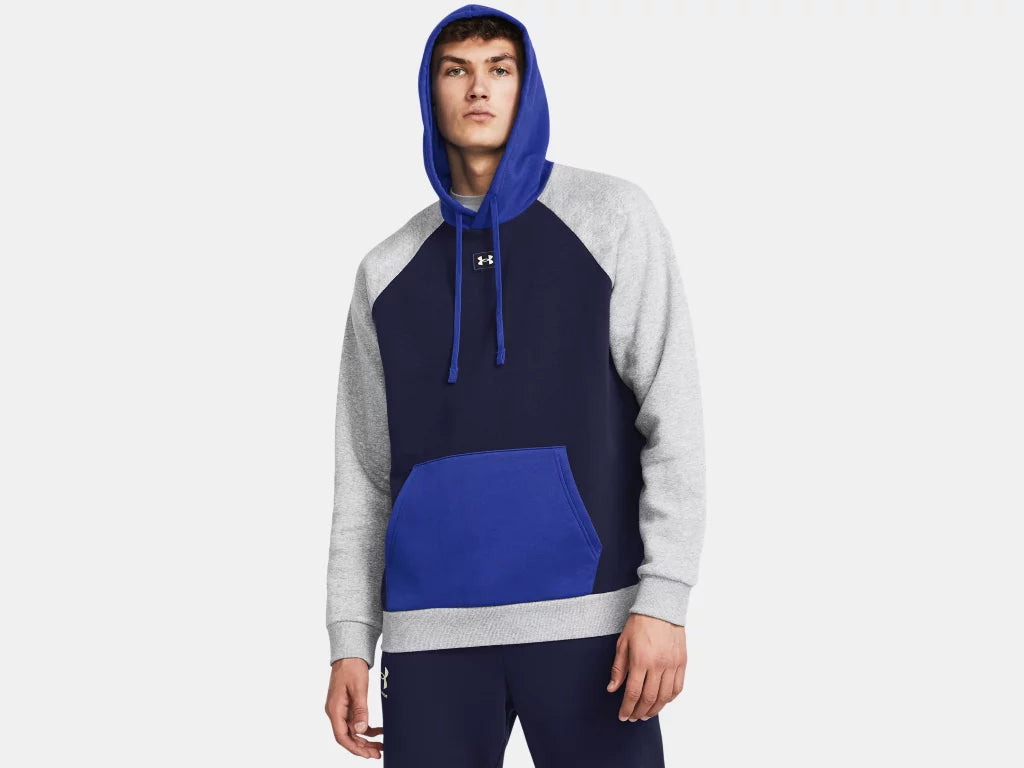 Men's Sweaters in Metallic ColorsUnder Armour Men's Rival Fleece Colorblock Hoodie