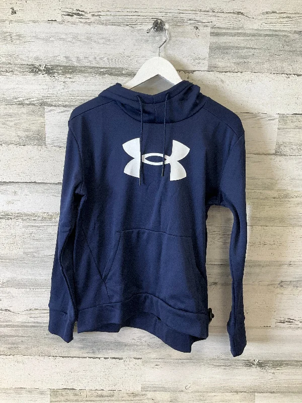 Men's Hoodies with High-Low HemlinesSweatshirt Hoodie By Under Armour In Navy, Size: S Men's Hoodies with High-Low HemlinesSweatshirt Hoodie By Under Armour In Navy, Size: S