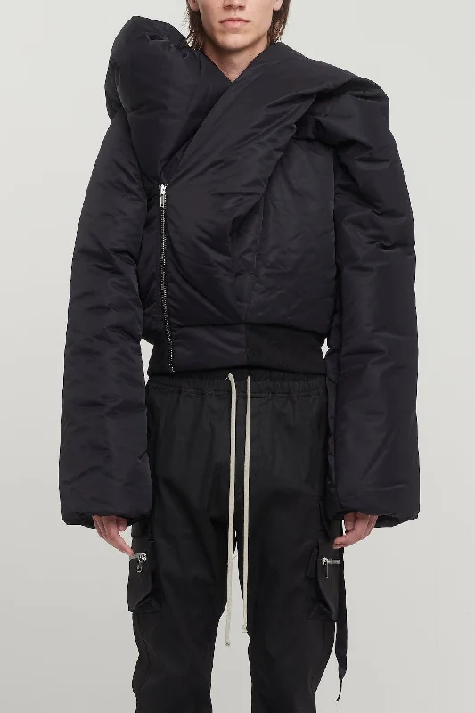 Men's Coats with Relaxed FitsRick Owens DRKSHDW Doll Bomber in Black