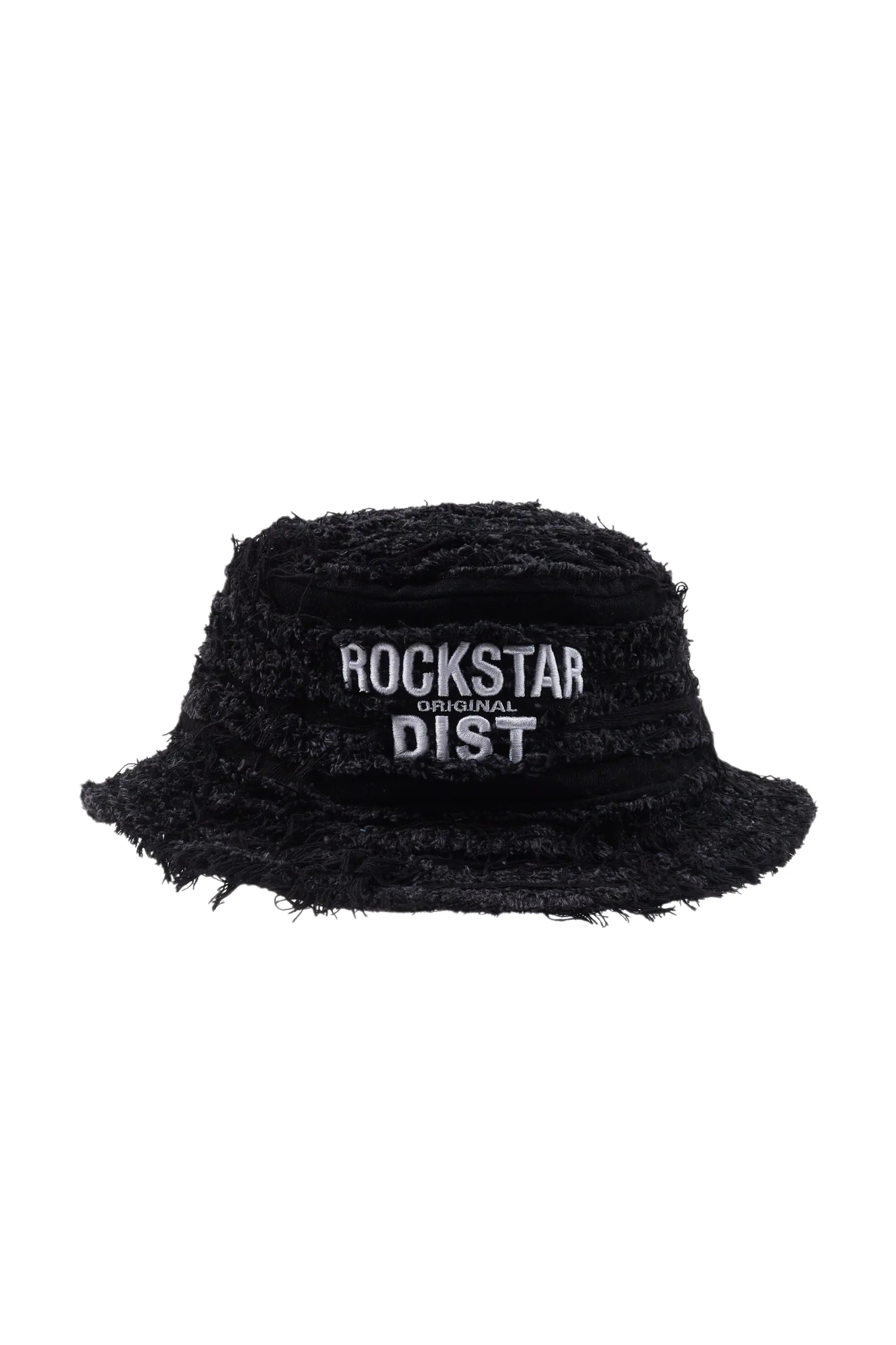 Youth Baseball HatsAbi Black Distressed Bucket Hat