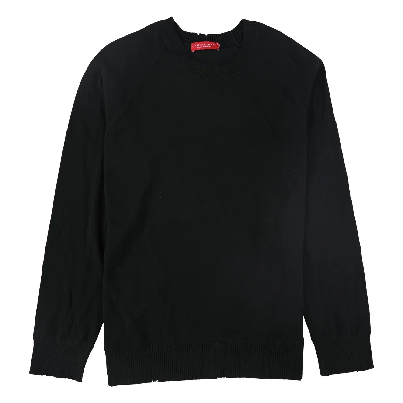 Men's Sweaters with Hidden PocketsN:Philanthropy Mens Distressed Pullover Sweater