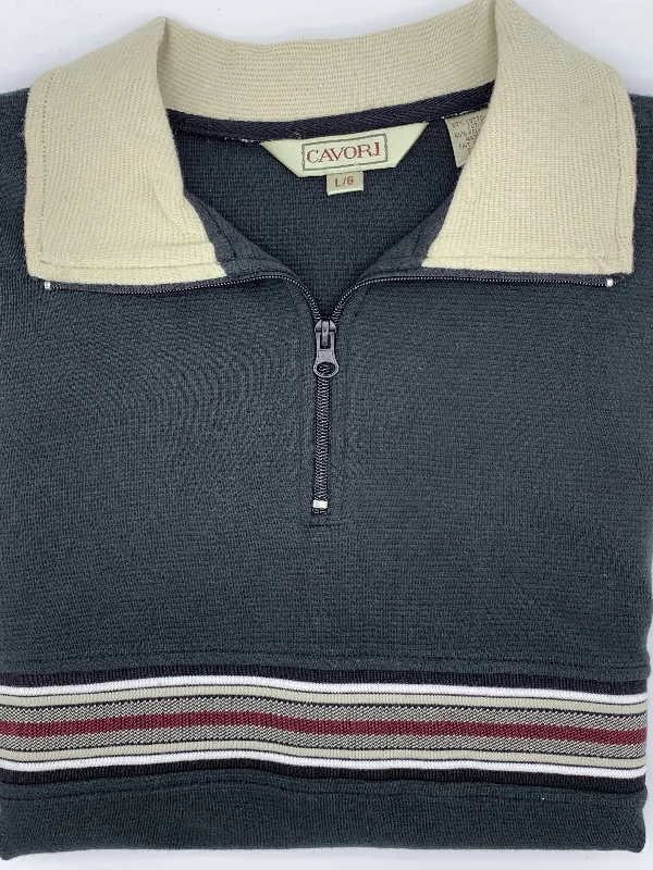 Men's Sweaters with Pleated DesignsCavori Mocha Heather Sweater 1/4 Zip - 344532 - 2698 Men's Sweaters with Pleated DesignsCavori Mocha Heather Sweater 1/4 Zip - 344532 - 2698