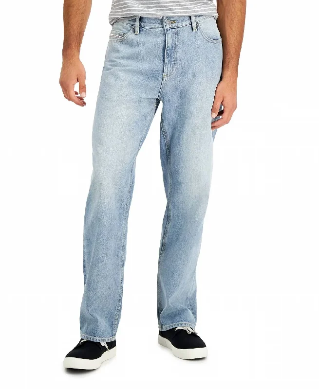 XXXL Men's JeansMen's Straight Fit Jeans In Blue