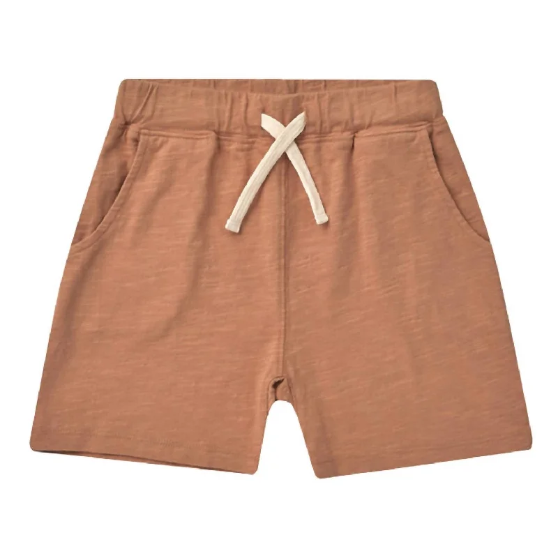 Creative and Unique Men's Patterned Fashion ShortsBoys Sam Short In Brown