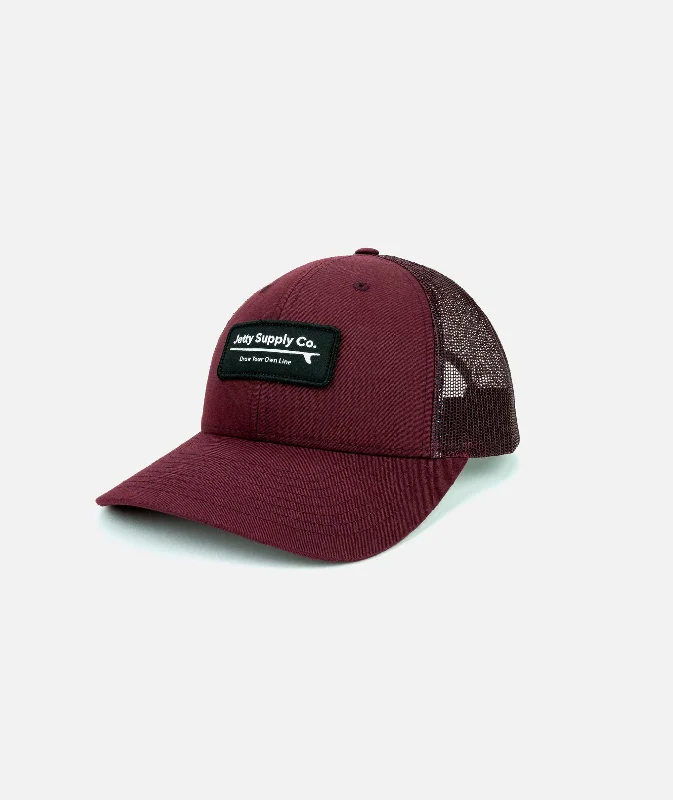 Men's Straw Hats for SummerLoggin' Supply Hat - Burgundy