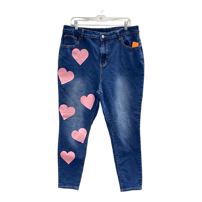 Light Blue Denim Men's JeansJeans Skinny By Shein In Blue Denim, Size:20