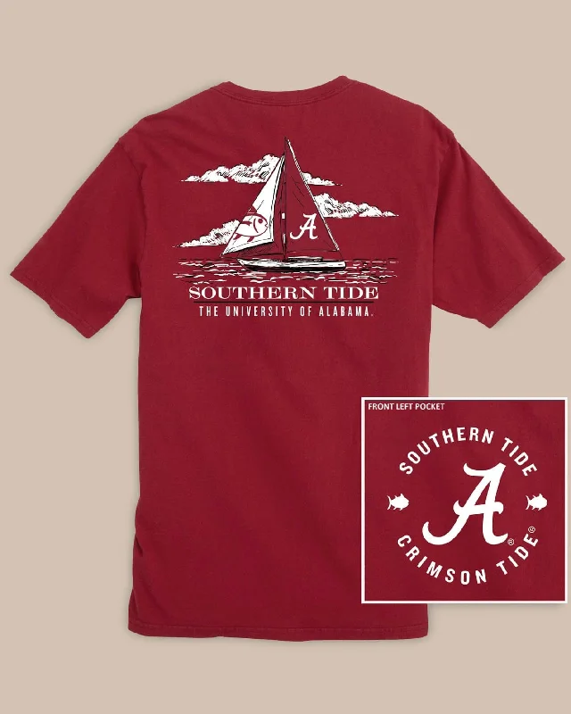 Men's Shirts with Mandarin CollarsAlabama Crimson Tide Skipjack Sailing T-Shirt