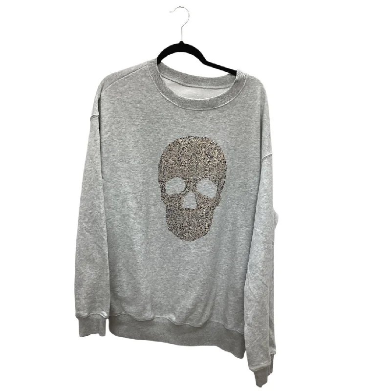 Men's Hoodies with Wind-Resistant FabricSweatshirt Crewneck By Cmf In Grey, Size: L
