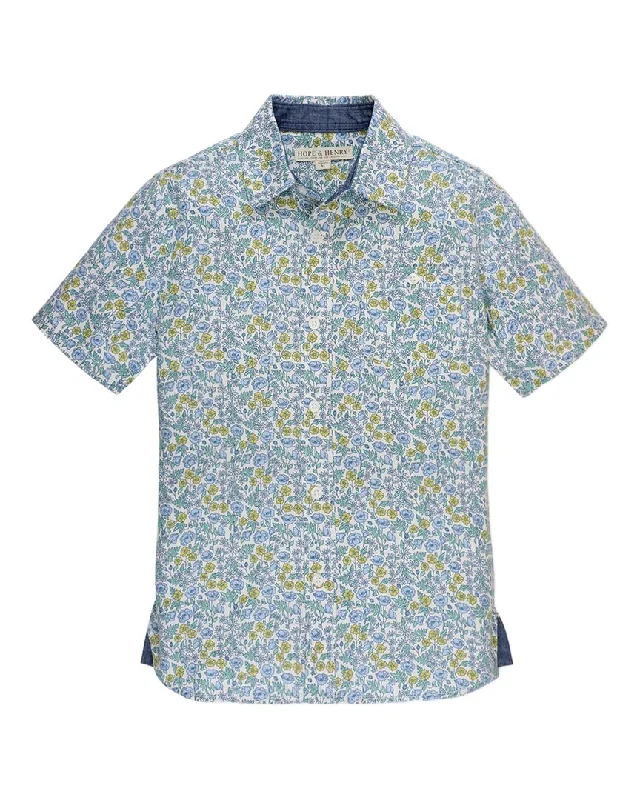Men's Collared Shirts for Formal OccasionsHope & Henry Print Short Sleeve Shirt