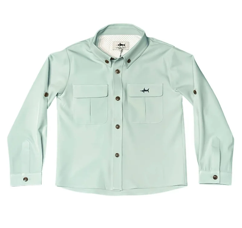 Men's Smart Casual Shirts for Business Casual SettingsKids Flagler Fishing Shirt In Green