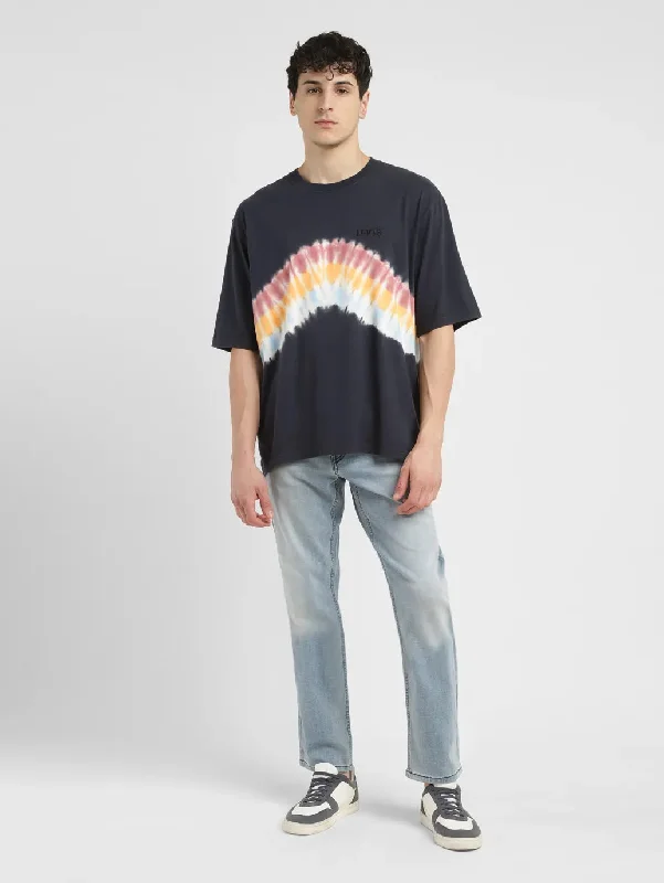 Men's Three-Quarter Sleeved TopsMen's Tie -Dye Loose Fit T-shirt