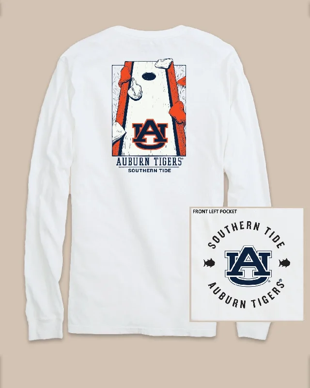 Men's Shirts with Contrast StitchingAuburn Tigers Gameday Cornhole Board T-Shirt