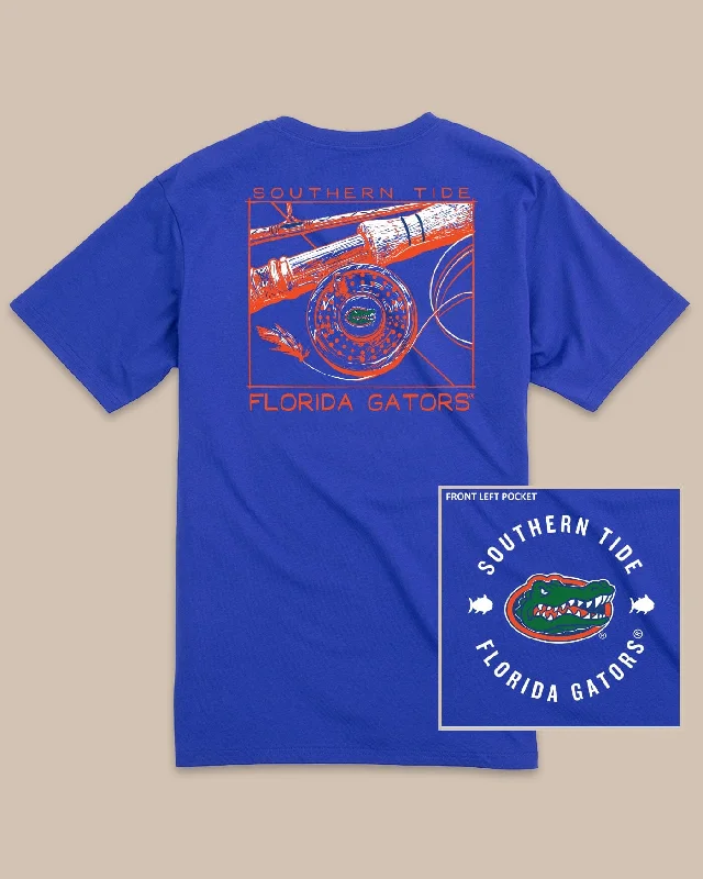 Solid-Colored Men's ShirtsFlorida Gators Gameday Fly Reel T-Shirt