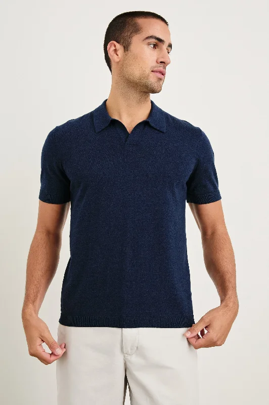 Men's Shirts with Full PlacketsHAYDEN POLO SHIRT - NAVY