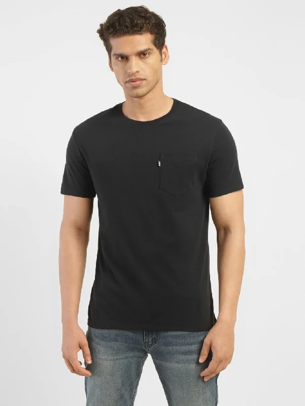 Men's Shirts with Double-Breasted DesignsMen's Solid Slim Fit T-Shirt
