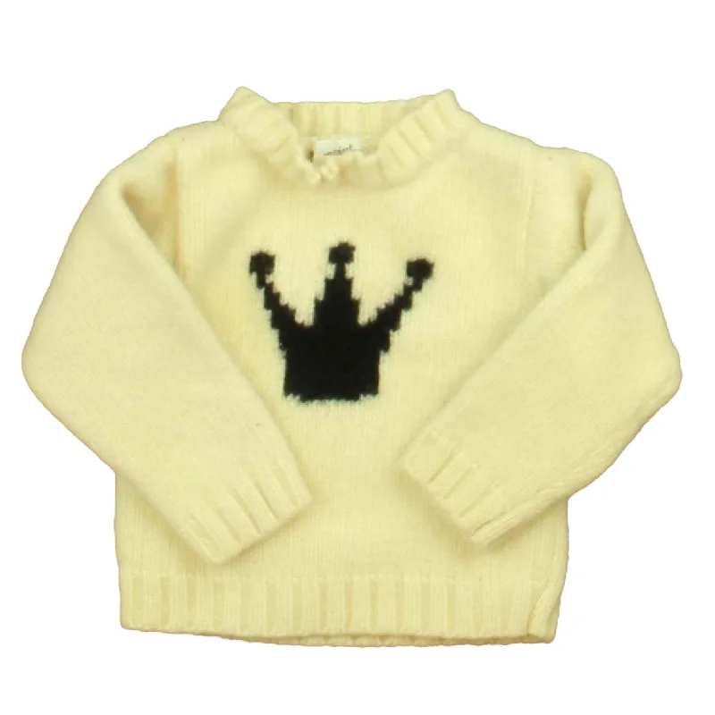 Cozy Men's Cable-Knit SweatersBonpoint Boys Ivory | Navy Sweater