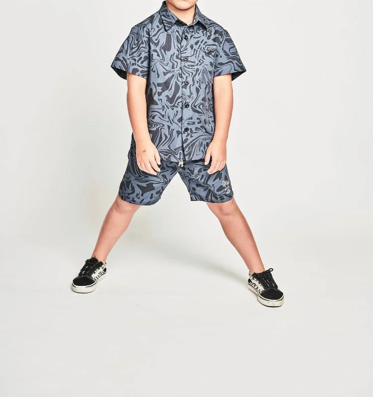 Men's Dressy Casual Shirts for Smart-Casual EventsBoy's Current Shirt In Dk Denim Black