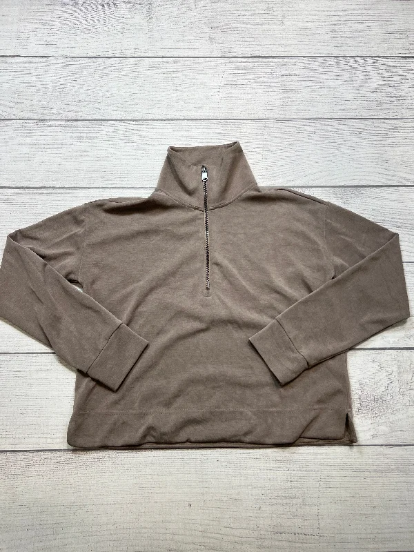 Men's Hoodies with Military InfluenceAthletic Sweatshirt Collar By Athleta In Brown, Size: S Men's Hoodies with Military InfluenceAthletic Sweatshirt Collar By Athleta In Brown, Size: S