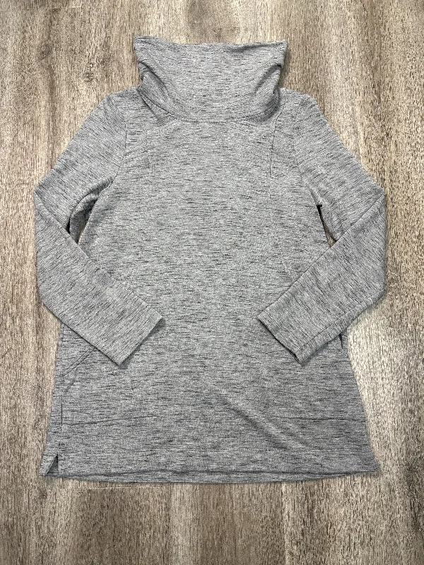 Men's Hoodies for SkiingSweatshirt Collar By Chicos In Grey, Size: S