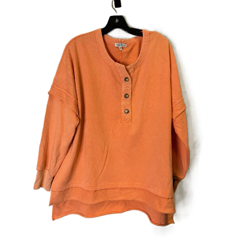 Fashionable Men's Streetwear HoodiesSweatshirt Crewneck By White Birch In Orange, Size: M Fashionable Men's Streetwear HoodiesSweatshirt Crewneck By White Birch In Orange, Size: M
