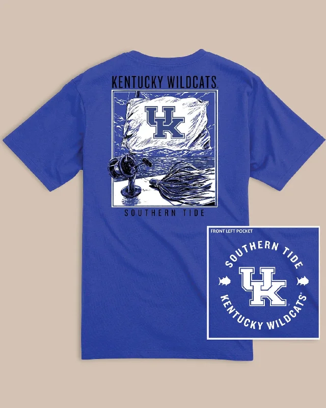 Men's Shirts with Striped PatternsKentucky Wildcats Fishing Flag T-Shirt