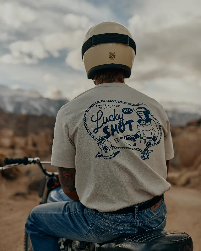 Men's Shirts with Patch PocketsLucky Shot T-Shirt - Bone