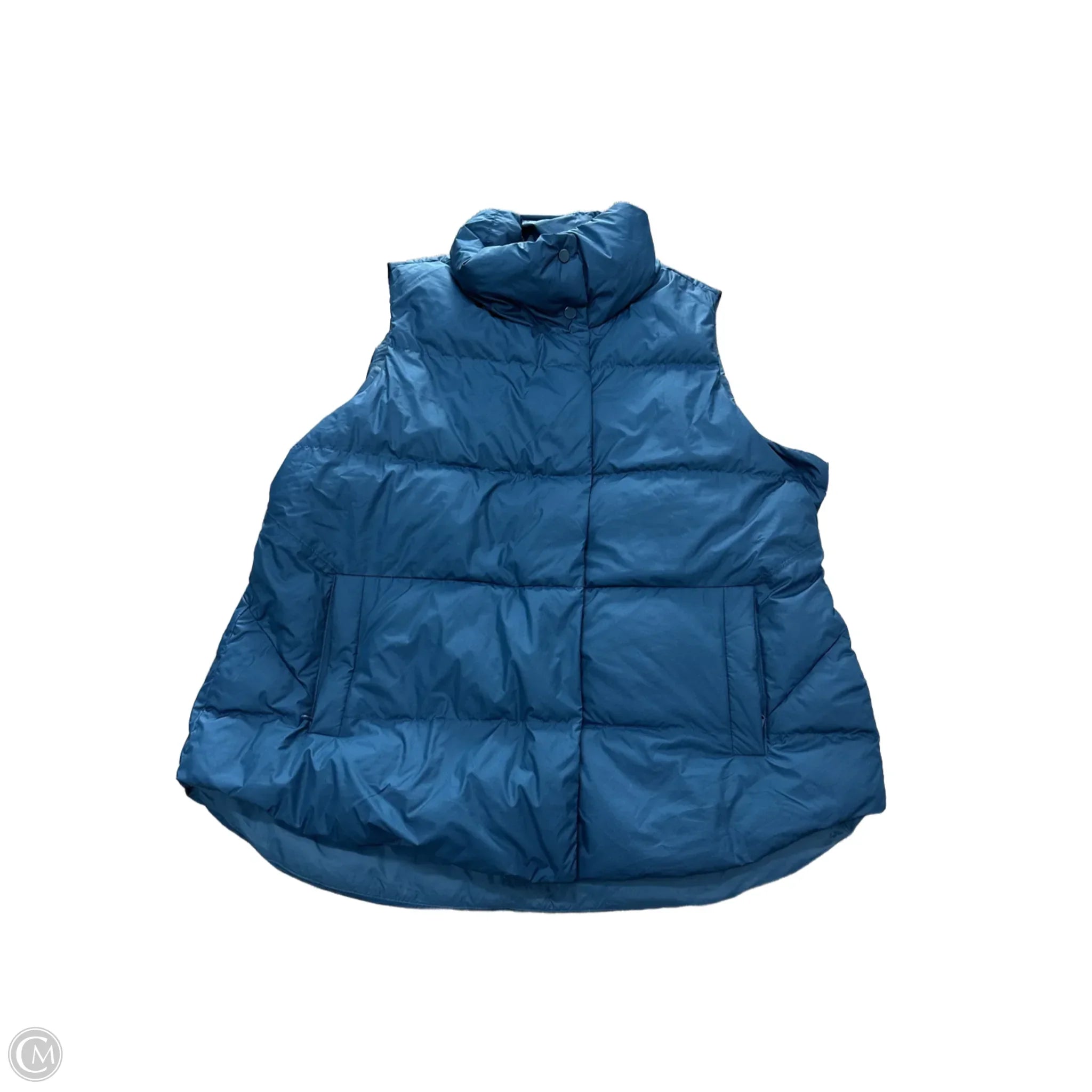 Men's Coats with Flannel LiningVest Puffer & Quilted By Athleta In Teal, Size: 2x