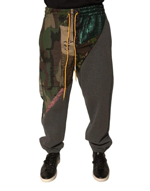 Zip-Fly Men's JeansDolce & Gabbana multi Patchwork Cotton Jogger SweatMen's Men's Pants Zip-Fly Men's JeansDolce & Gabbana multi Patchwork Cotton Jogger SweatMen's Men's Pants