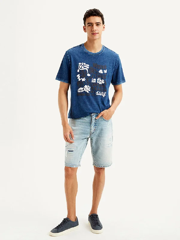 Men's Shirts with Pin CollarsMen's Graphic Print Crew Neck T-shirt