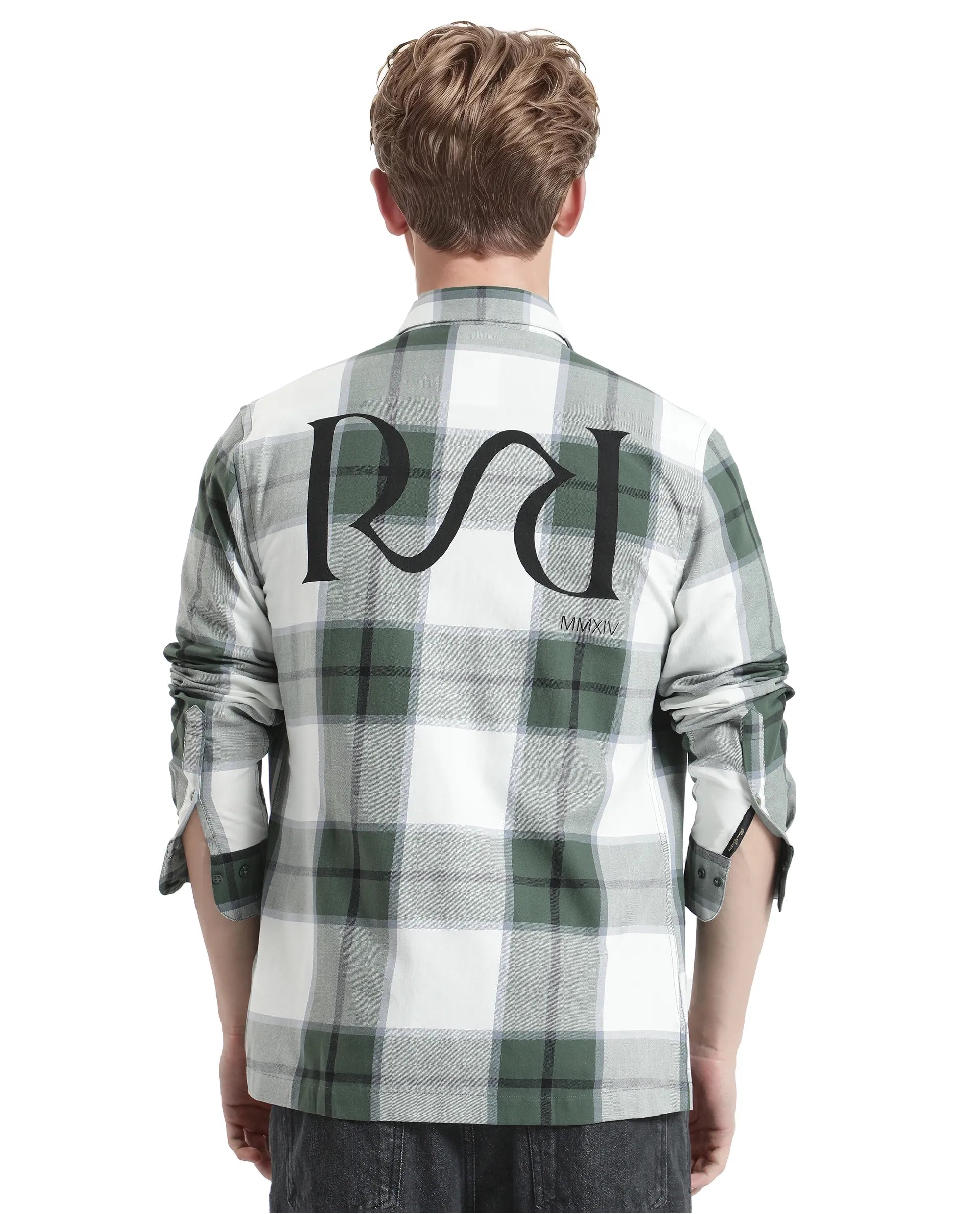 Men's Solid-Color Button-Down Shirts for VersatilityRare Rabbit Men Rock Ford-2 Green Cotton Fabric Full Sleeve Regular Fit Graphic Backprint Checked Shirt Men's Solid-Color Button-Down Shirts for VersatilityRare Rabbit Men Rock Ford-2 Green Cotton Fabric Full Sleeve Regular Fit Graphic Backprint Checked Shirt