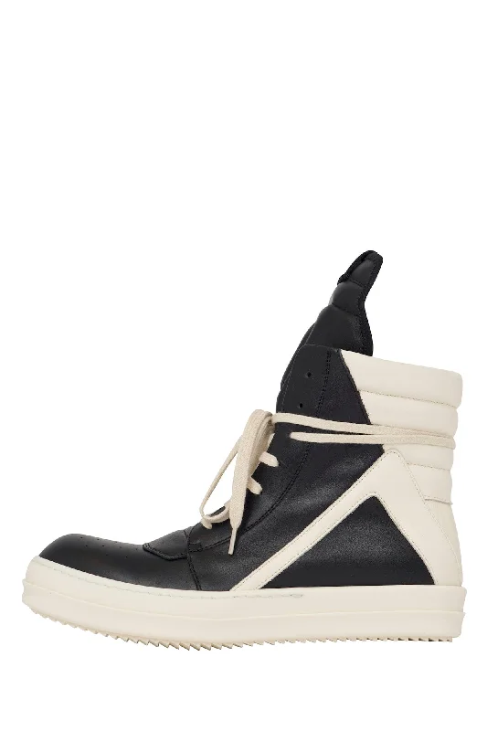 Casual Men's Bomber JacketsRick Owens Geobasket in Black Milk