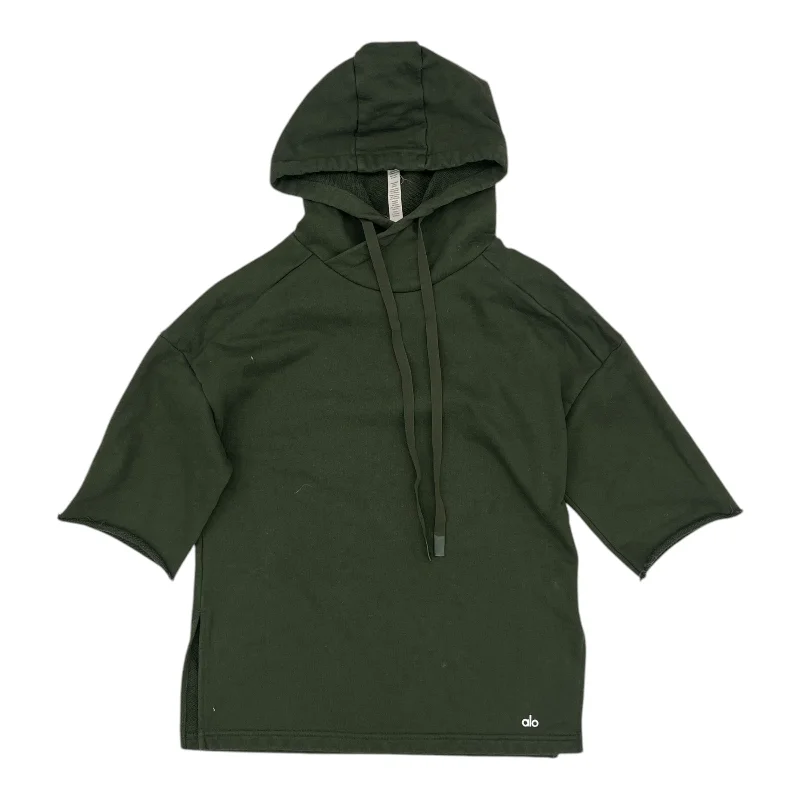 Men's Hoodies with Flannel LiningAthletic Sweatshirt Hoodie By Alo In Green, Size:Xs Men's Hoodies with Flannel LiningAthletic Sweatshirt Hoodie By Alo In Green, Size:Xs