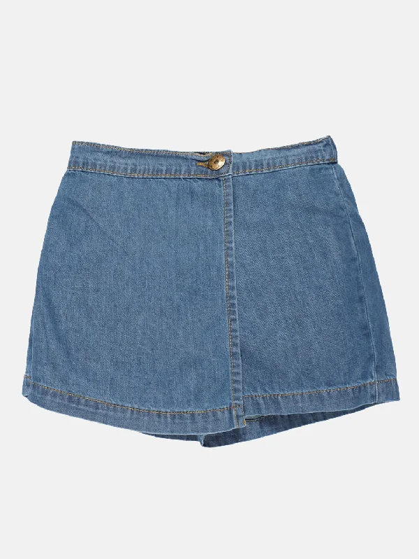Oversized Men's Loungewear ShortsGirls Denim Over Lap Shorts
