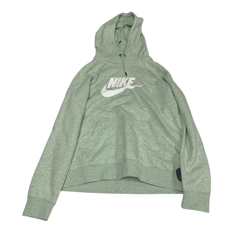 Men's Hoodies with Pass-Through PocketsAthletic Sweatshirt Hoodie By Nike Apparel In Green, Size: M Men's Hoodies with Pass-Through PocketsAthletic Sweatshirt Hoodie By Nike Apparel In Green, Size: M