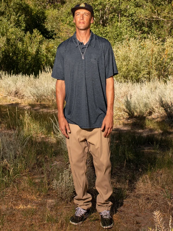 Men's Shirts with Drawstring WaistbandsHazard Pro Short Sleeve Polo - Slate Blue