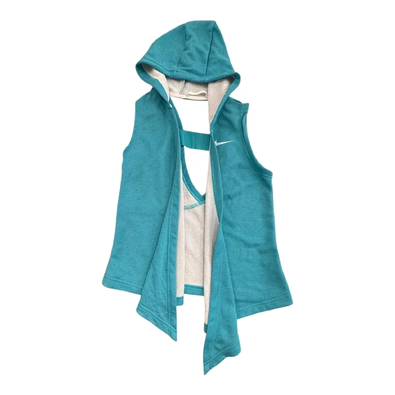 Unique Men's Flight JacketsVest Other By Nike In Aqua, Size:S
