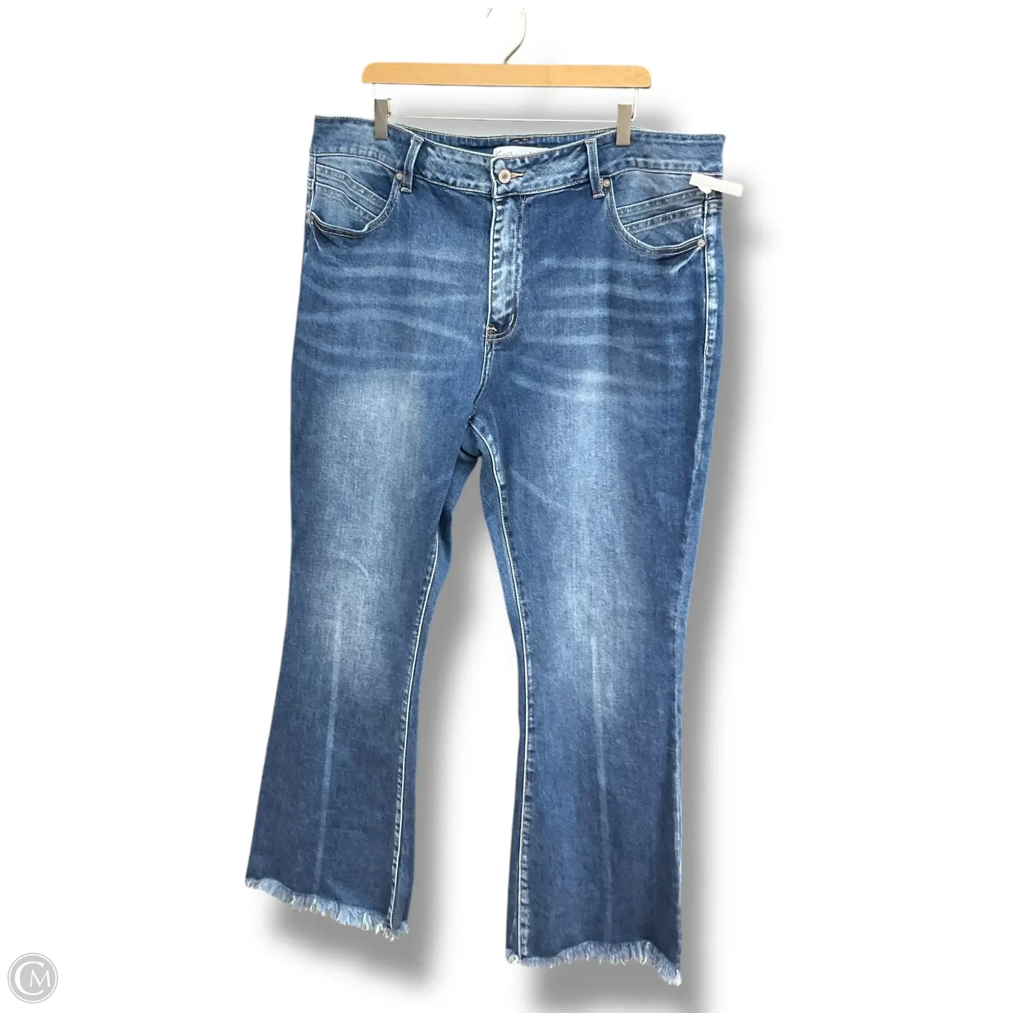 Fashion-Forward Men's JeansJeans Flared By Kancan In Blue, Size: 22