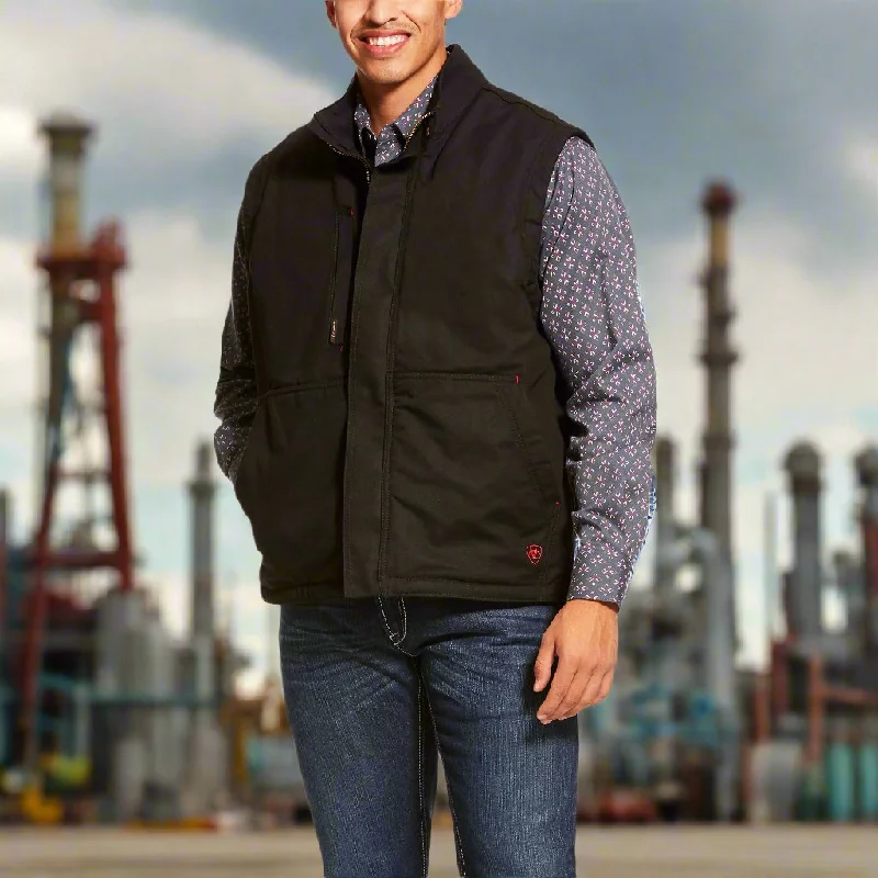 Men's Coats for Every BudgetAriat FR Men's Black Workhorse Insulated Vest 10024030