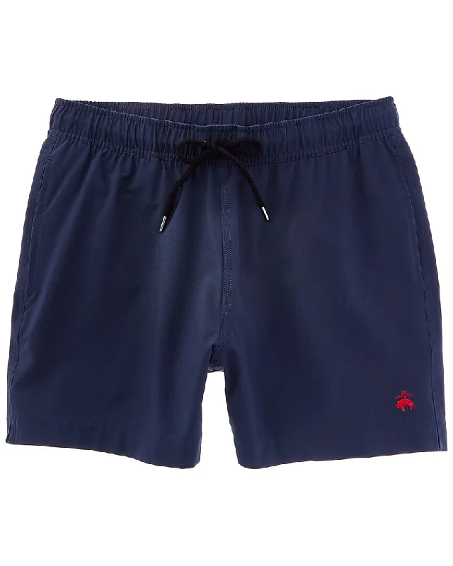 Men's Relaxed-Fit Denim ShortsBrooks Brothers Solid Swim Trunk