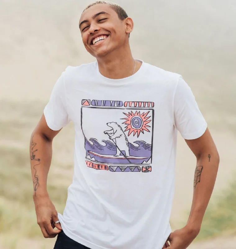 Men's Shirts with Logo EmbossmentsPolar Bear Paddleboard T-shirt