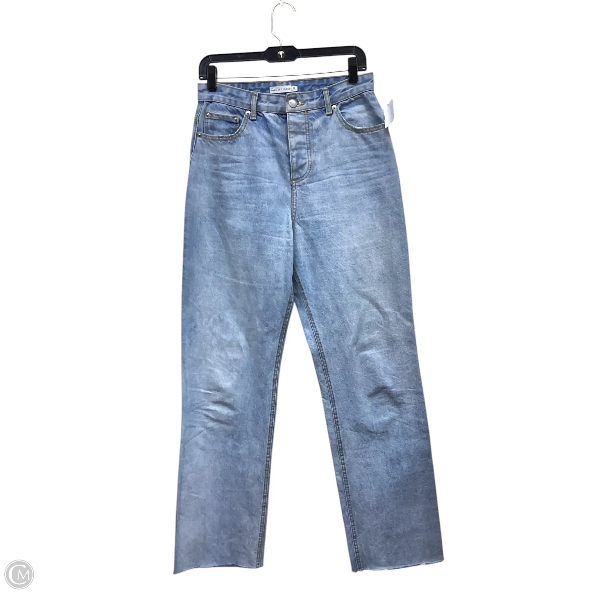 Fashion-Forward Men's JeansJeans Wide Leg By Avec Les Filles In Blue Denim, Size: 6