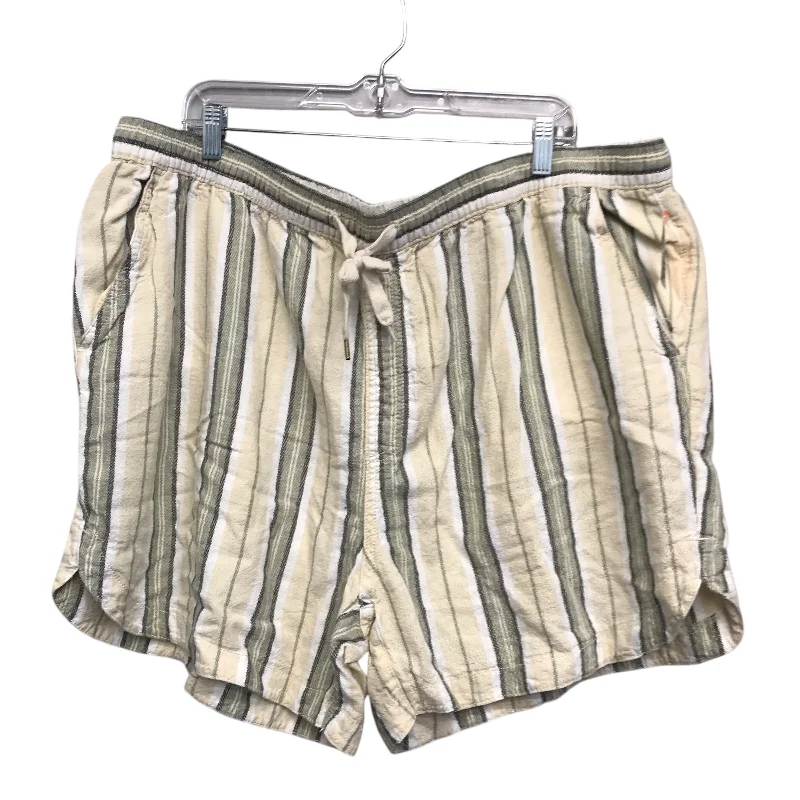 Everyday Essential Men's Casual and Loungewear ShortsShorts By Terra & Sky In Striped Pattern, Size:2X Everyday Essential Men's Casual and Loungewear ShortsShorts By Terra & Sky In Striped Pattern, Size:2X