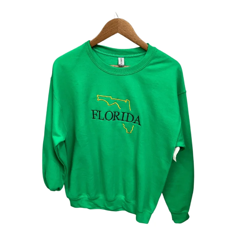 Men's Hoodies with InsulationSweatshirt Crewneck By Gildan In Green, Size: M