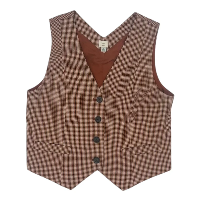 Men's Coats with VentilationVest Other By A New Day In Tan, Size:L