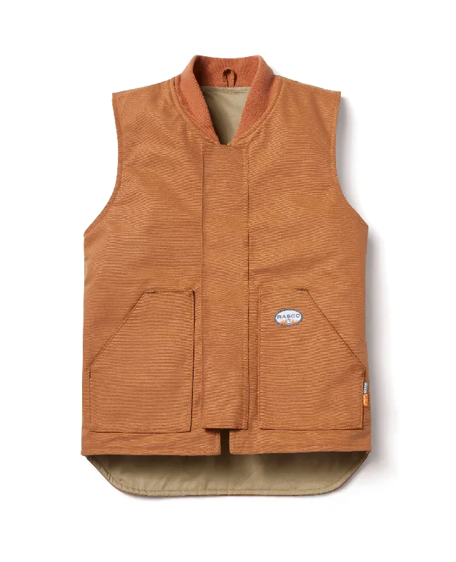 Men's Coats with Hand WarmersBrown Duck FR Work Vest