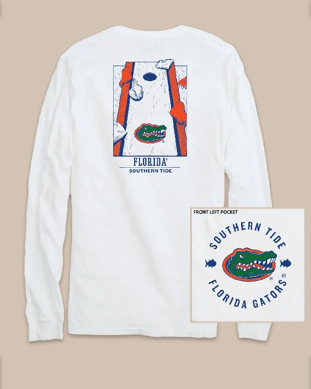 Men's Shirts with Roll-Up SleevesFlorida Gators Gameday Cornhole Board T-Shirt