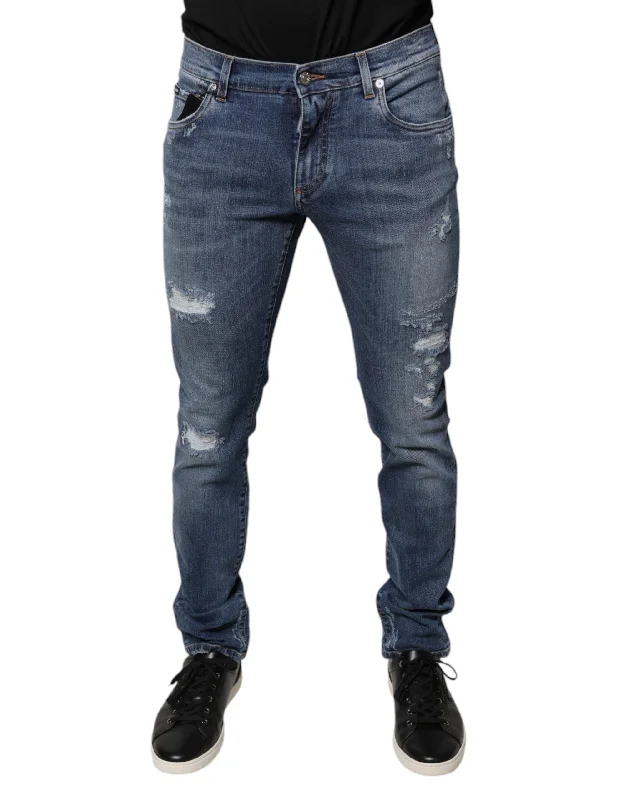 Men's Jeans Made from Recycled MaterialsDolce & Gabbana Tatte Cotton Stretch Skinny Men's Jeans Men's Jeans Made from Recycled MaterialsDolce & Gabbana Tatte Cotton Stretch Skinny Men's Jeans